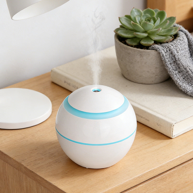 200mL Aroma Mist Diffuser with Soft Light Jasmine Fragrance Oil USB
