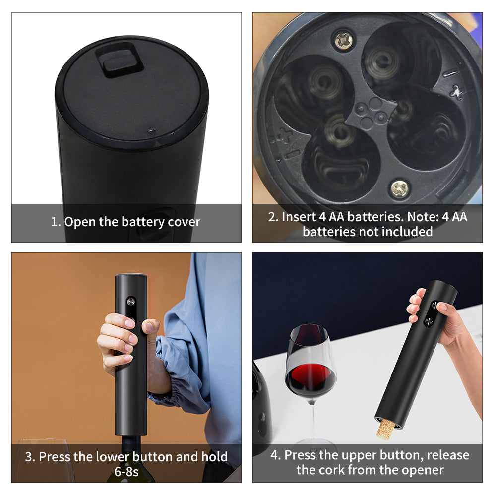 Electric Wine Bottle Opener Automatic Corkscrew Professional for Wine Lovers