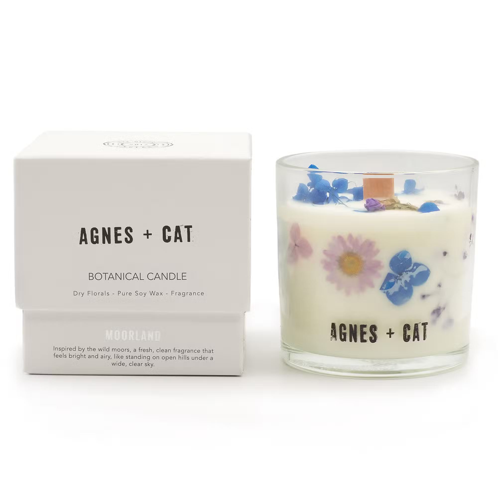 1x Agnes + Cat Botanical Soy Wax Candle - Moorland